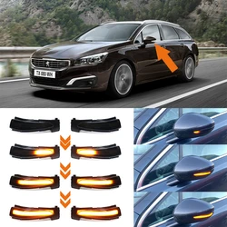 LED Dynamic Turn Signal Light For Peugeot 508 SW Flashing Indicator Sequential Blinker Lamp For Citroen DS5 C4 Grand Picasso II