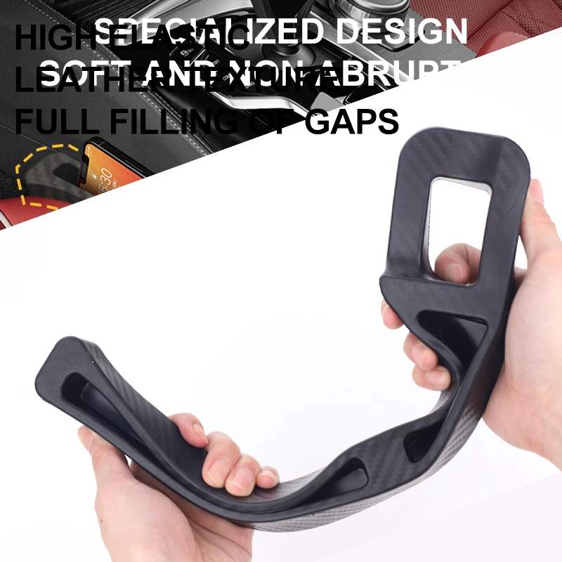Car Seat Gap Plug Strip Carbon Fiber In The Car Insert Decorative Goods Car Gap Universal Leak-proof Fill Strip Storage Box