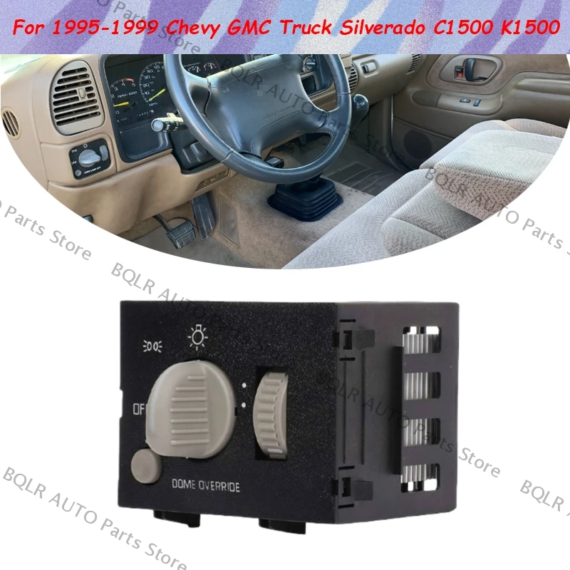 

Для 1995 1996, 1997, 1998, 1999, Chevy GMC Truck Silverado C1500 K1500, высококачественный автомобильный диммер фар, переключатель света