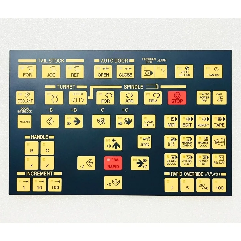 1PC Suitable for Fanak Kia lathe CNC system KIT450 SKT15 SKT100 button film Key panel