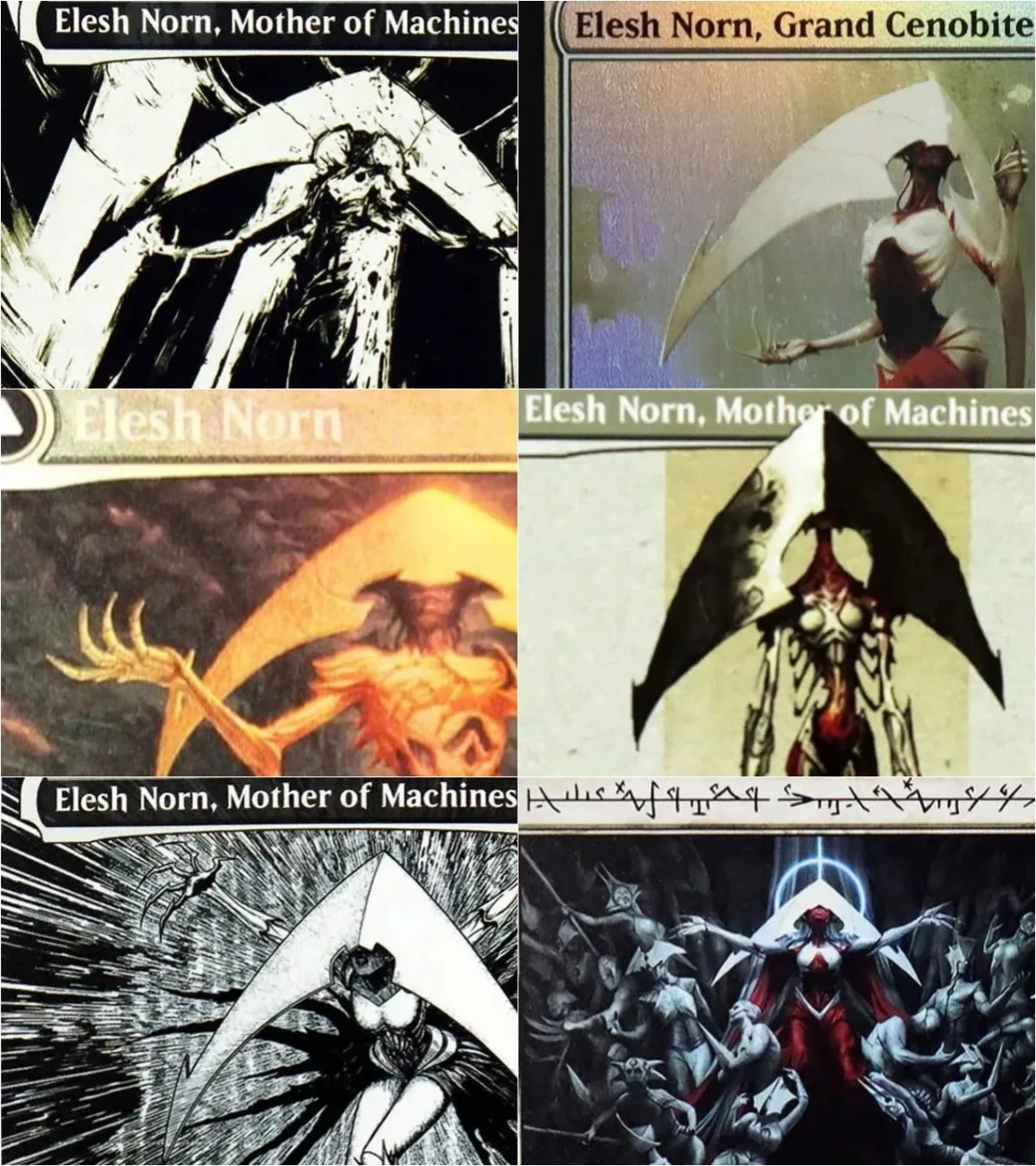 

Elesh Norn Mother of Machines TCG Magical Proxy Black Top Quality Proxy Playing Cards Gathering Board Game Trading Cards