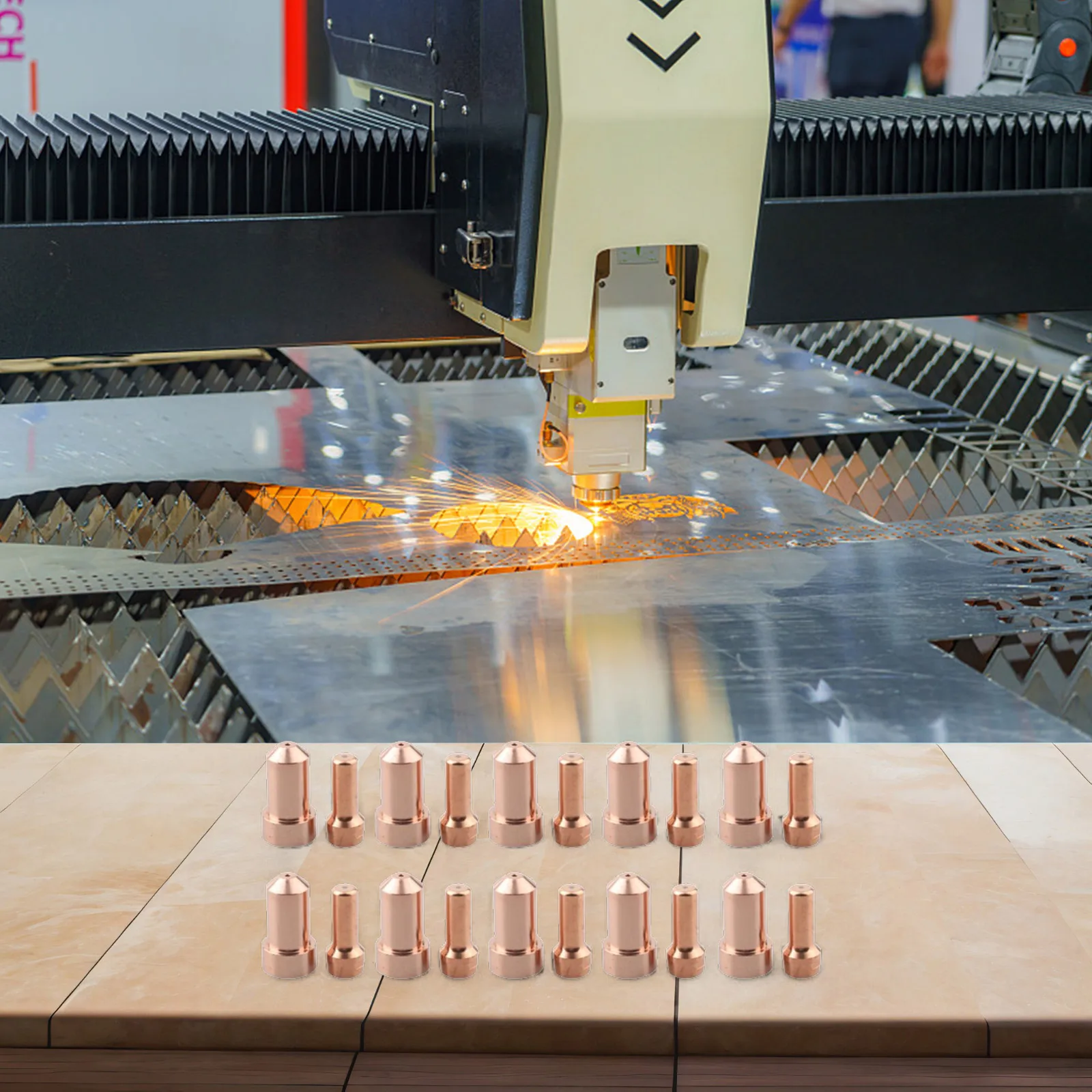 Kits of for plasma Cutting Accessories Includes Electrodes and Nozzles for Tomahawk Model LC65 Totaling to 20 Items