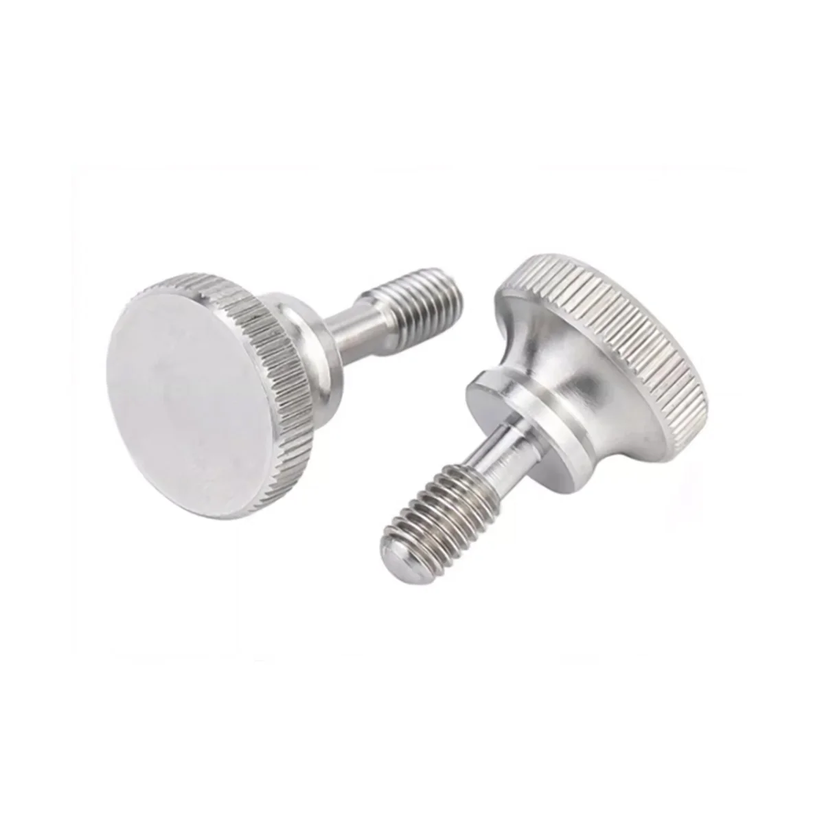 

304 Stainless Steel High Head Anti Loosening Screw / Knurled Manually Tightened Step Bolt M3M4M5M6M8