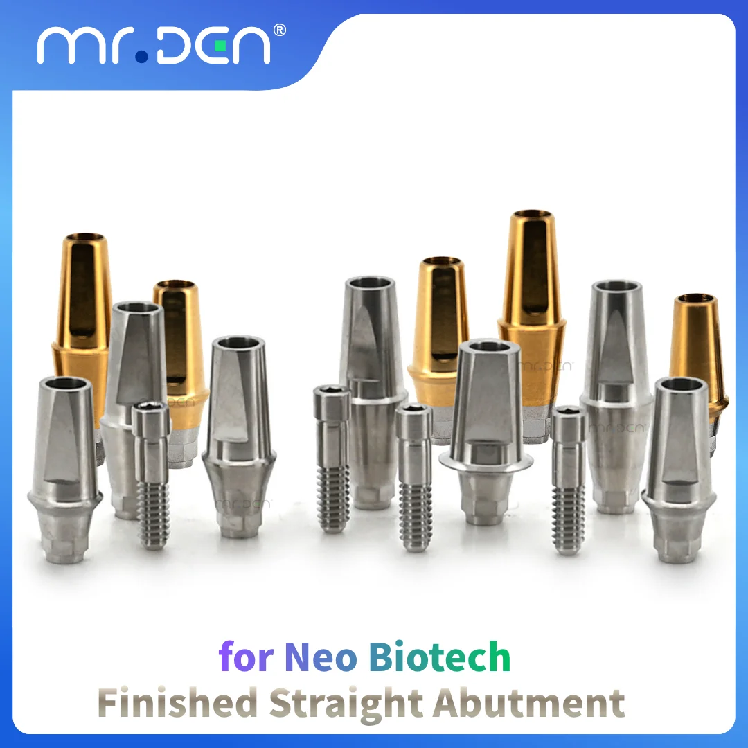 

10Sets Titanium Alloy Finished Straight Abutment Dental Implant Accessories For Neo Biotech System Dental Clinic Supplies