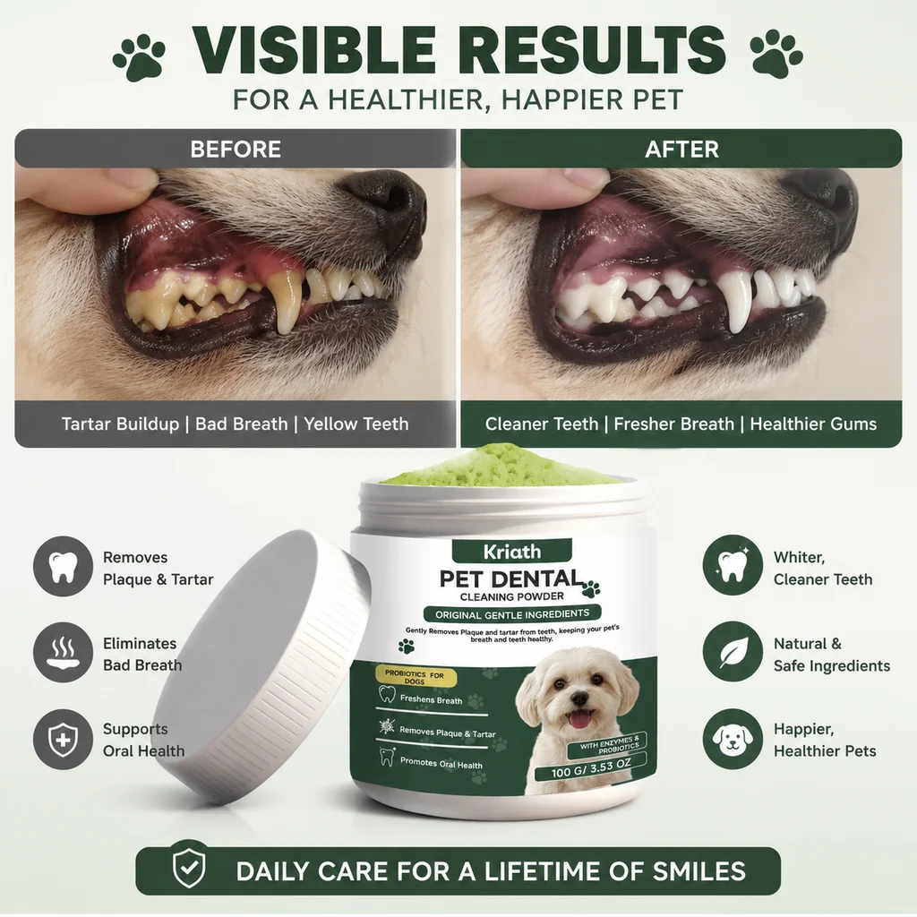 Dog Dental Care Powder Cat Bre - Teeth Whitening Powder 评论和价格