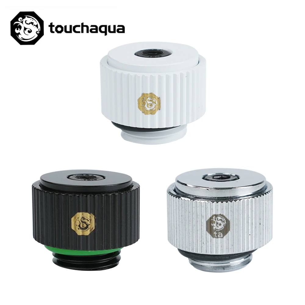 Bitspower Touchaqua Universal Use G1/4 "Case Air Cooling Air Valve Tembaga Fitting Valve Hitam, Silver, Putih, TA-EXAIR