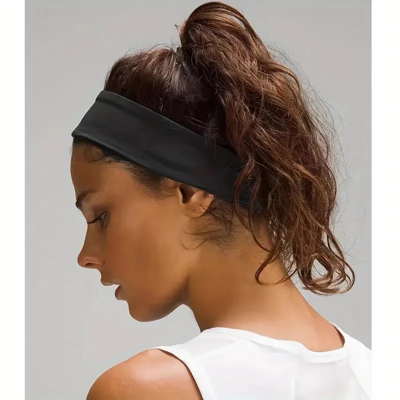 6CM Wide Fashion Sport Style Headband For Women Spring Summer Fitness Yoga Running Sweatband Elastic Hairbands Makeup Headwrap