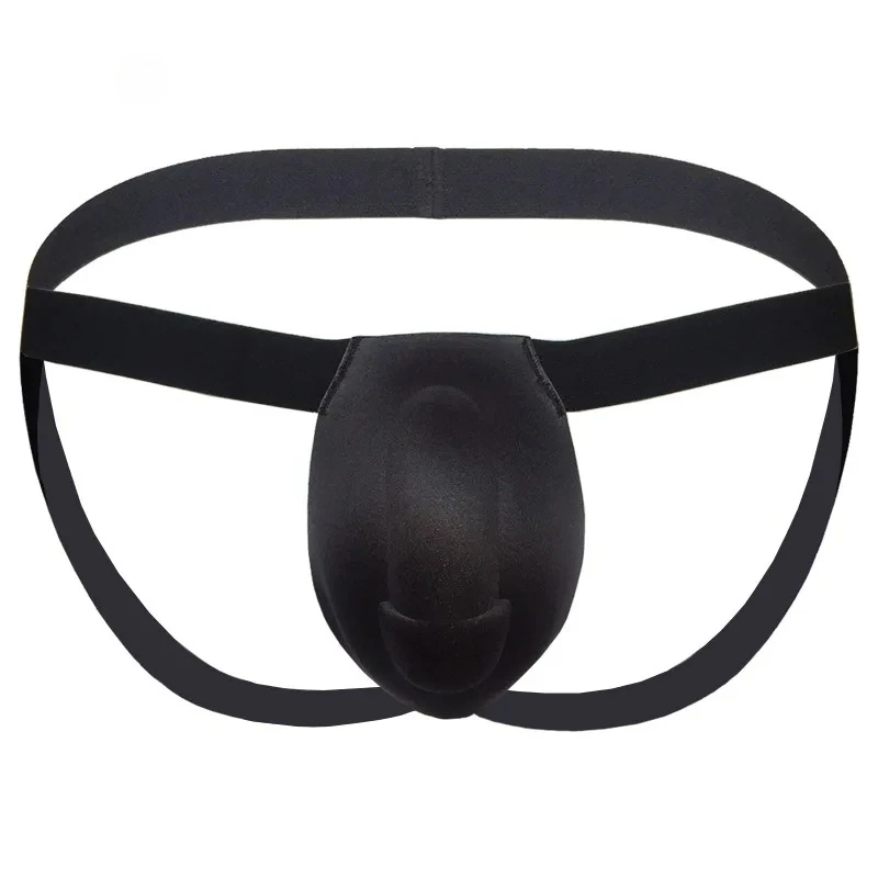 

Мужские трусы-стринги с чашкой из губки, трусики-стринги, отличная сексуальная защита для выступлений на сцене, U-образная выпуклая сумка, бандаж
