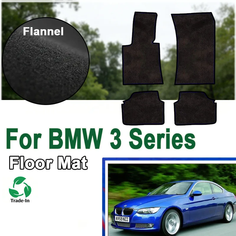 

Фланелевые коврики для BMW 3 серии E92 Coupe 2005~2011, автомобильные напольные коврики, панели-накладки, покрытия для ног, наклейки-накладки на коврики, автоаксессуары