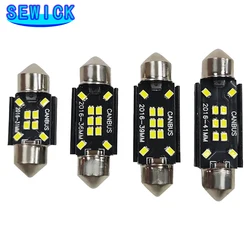 100Pcs 2016 Chip 6000K LED Festoon 31/36/39/41MM 8SMD/10SMD Auto Lamp Car Interior Dome Reading Lights White 12V Free Error