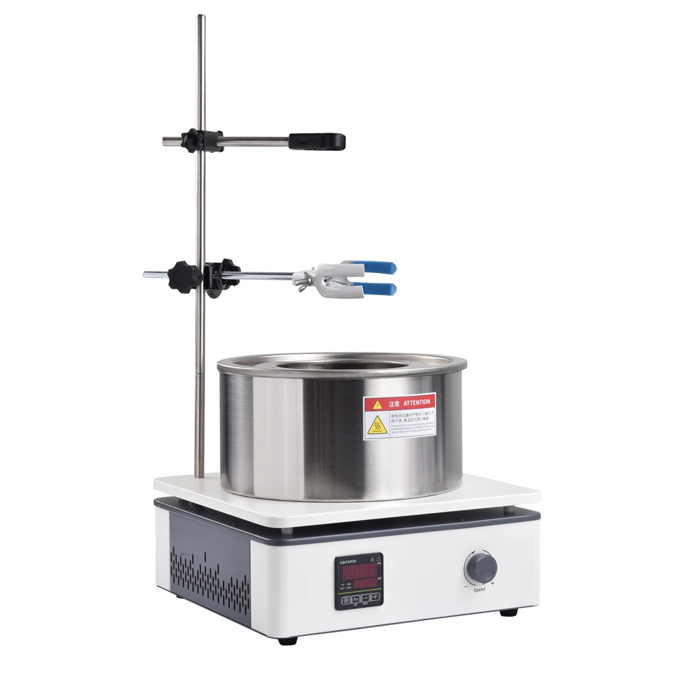 Lab Instrument LED Digital Display 0-2800rpm Speed Range Laboratory Heat Collection Magnetic Stirrer