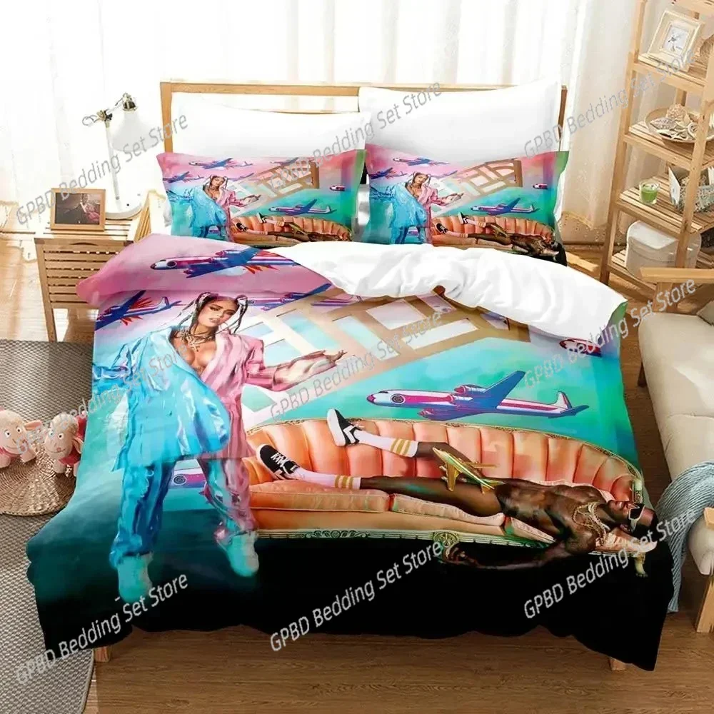 Singer Karol G 3D NEW Duvet Cover Pillowcase Bedding Set Adult Boy Girl Bedroom Decoration Children Single Double Large