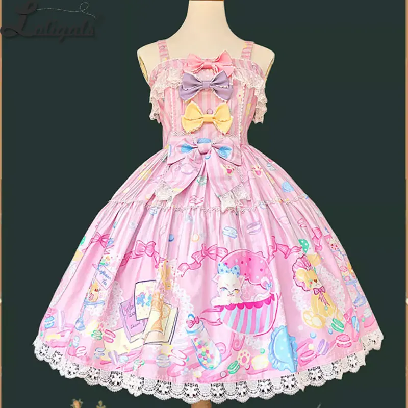 robe-lolita-jsk-a-volants-en-coton-robe-de-soiree-sans-manches-~-macaron-dolly-house-par-infanta