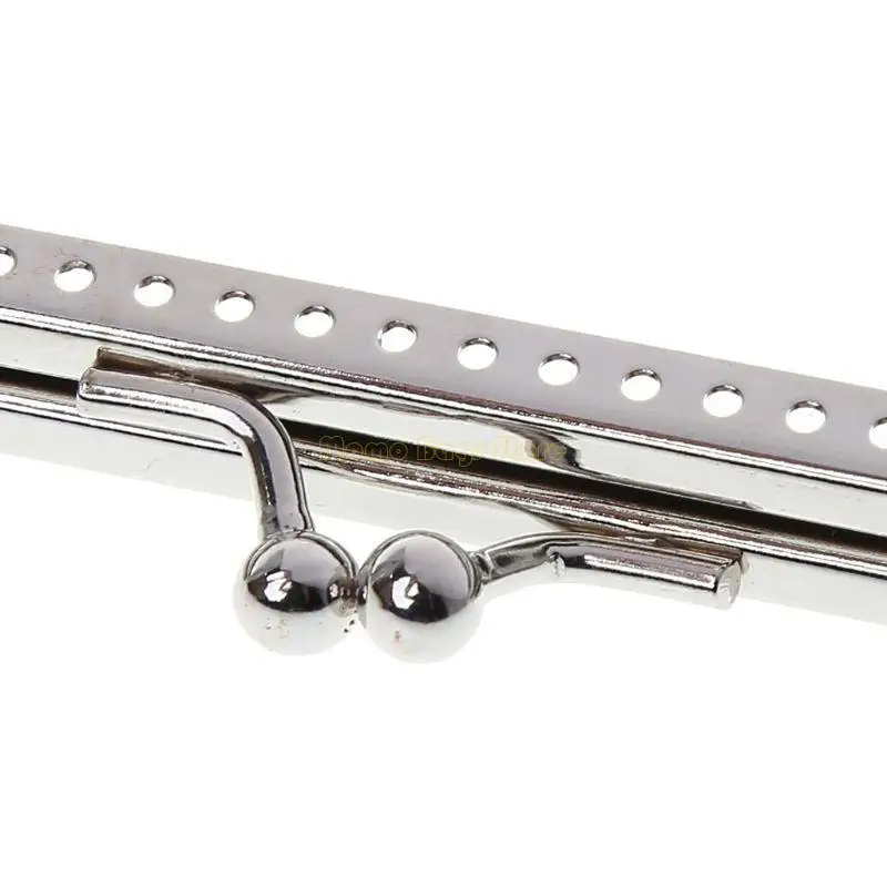 

X90D New Silver Handle Sewing Purse Handbag Bags Metal Kiss Clasp Frame 15cm