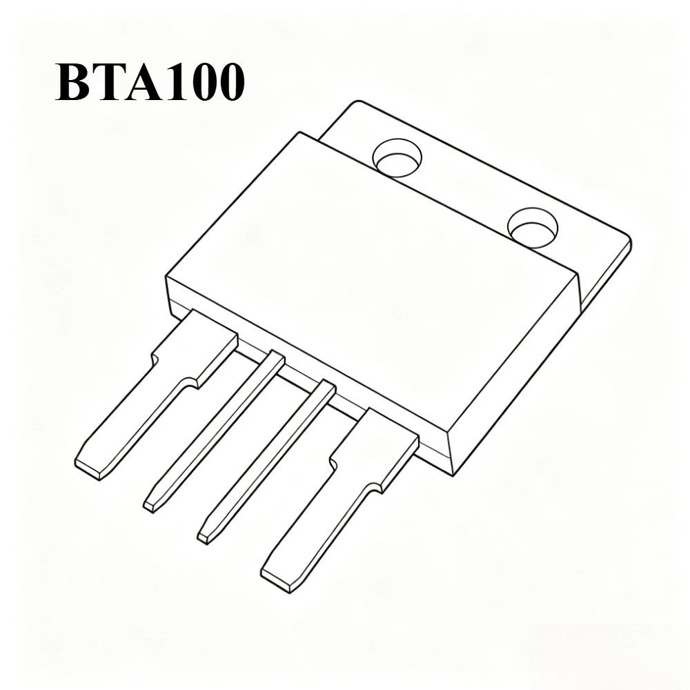 10PCS/Lot New Imported Original BTA100 BTA100-800B BTA100-1200B BTA100-1600B TO-4PL Bidirectional AC Thyristor 100A