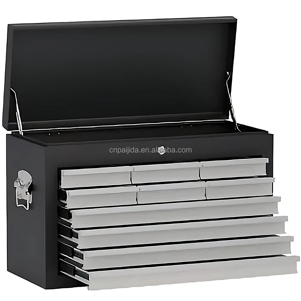 Basics Steel Box Storage And Organization Drawers, 18.11 X 8.66 X 9.45 In, Turquoise Powder Coated Finish