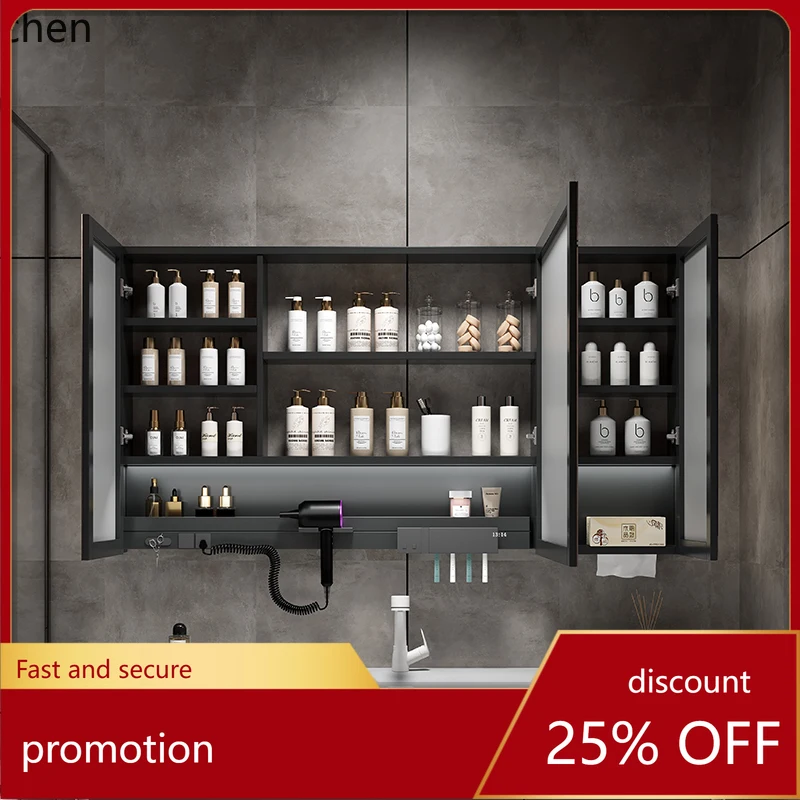 HXL smart bathroom mirror cabinet storage separate wall-mounted wall-mounted bathroom mirror locker