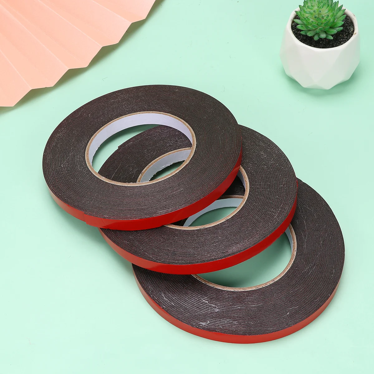 

5pcs Double-Sided Adhesive Super Strong Weatherproof Pe Mounting Tape For Frames Indoor Outdoor Use Seal Strip