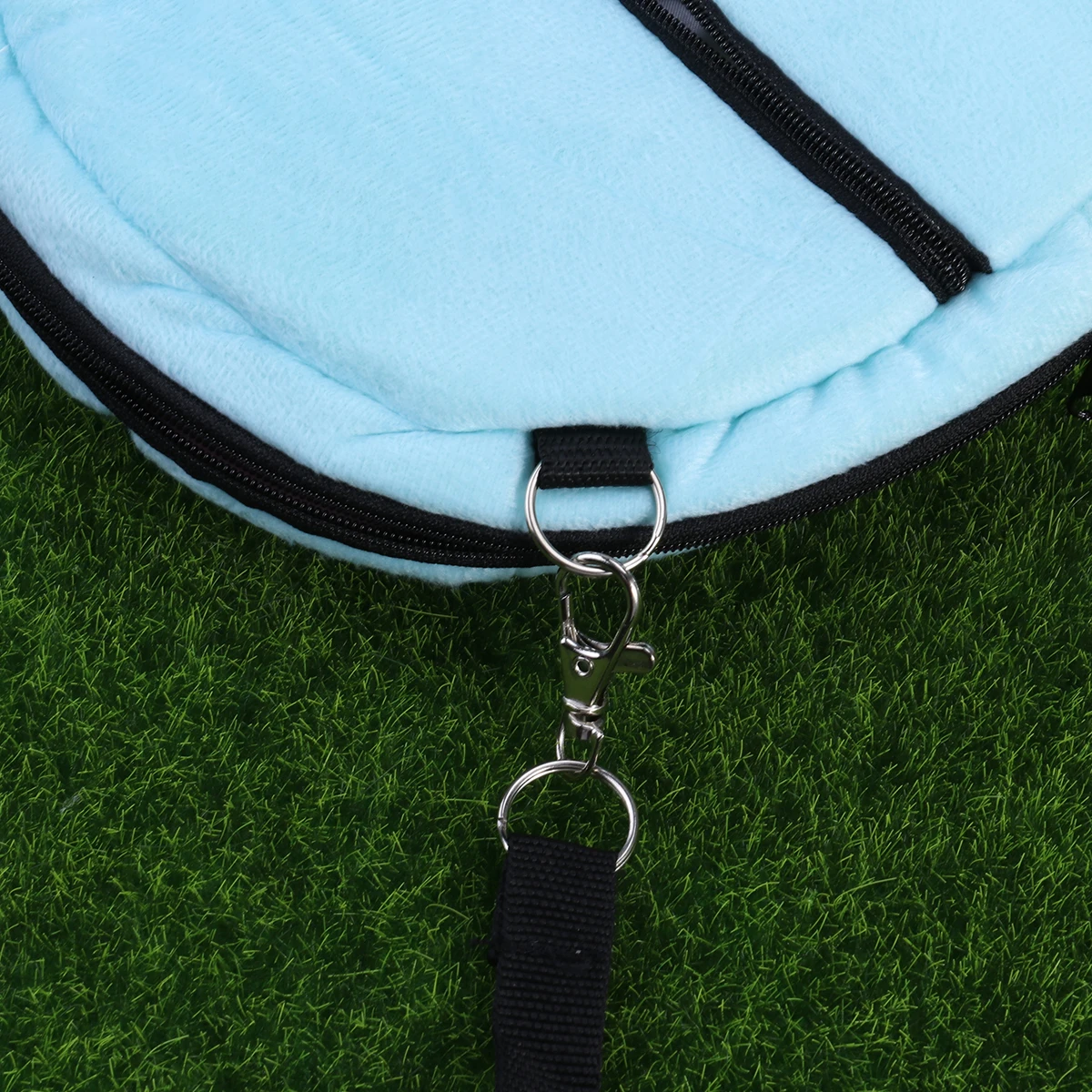 

Pet Carrier Bag Hamster Portable Breathable Coral Insulated Warmth Mesh Vent For Small Pets Guinea Pig Hedgehog Size L Blue