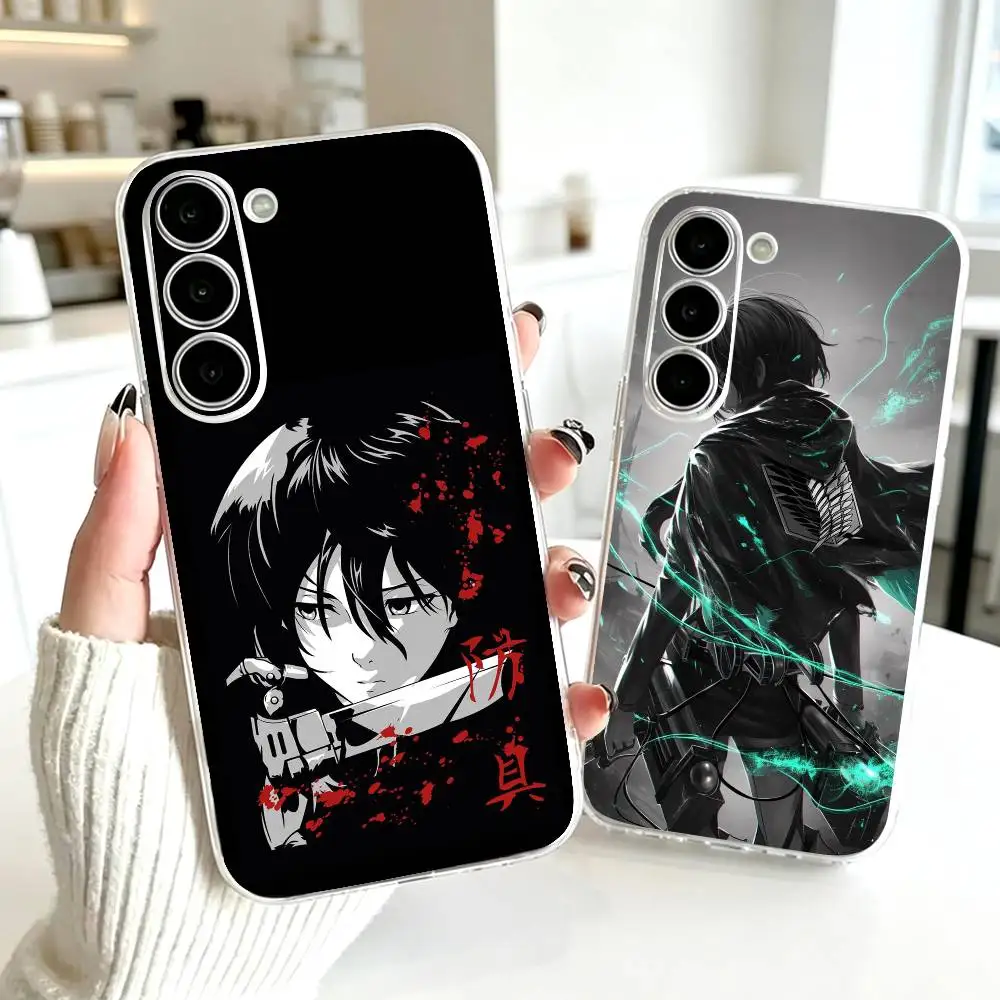 Mikasa Ackerman Attack on Titan  Phone Case Transparent Silicone Soft For SamsungA10,12,20,21S,30,31,40,50,51,52,70,71