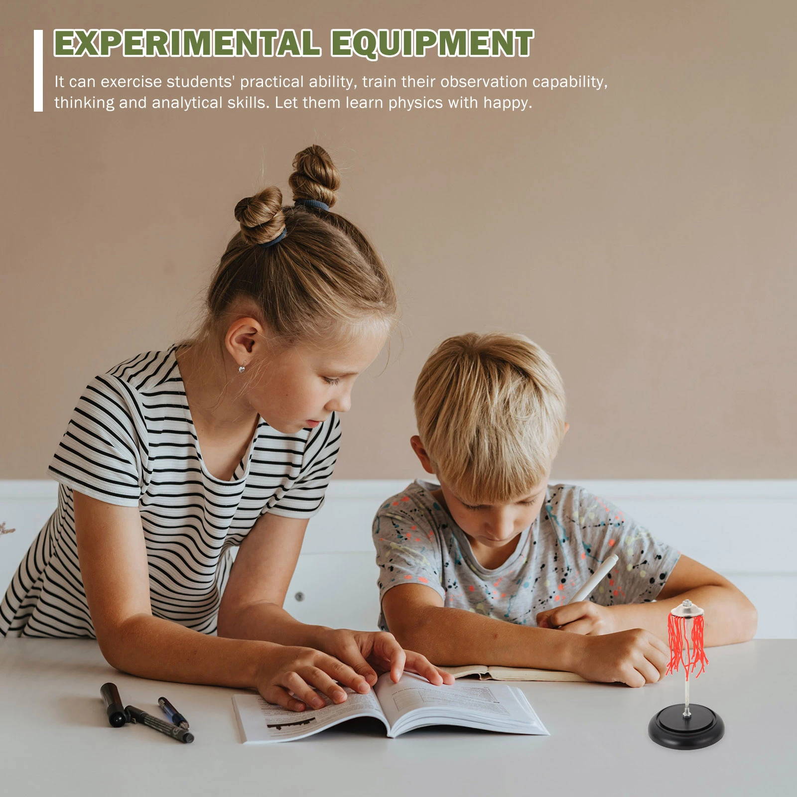 

2pcs Electric Plume Static Electricity Learning Equipment Physics Teaching Aids Lab Experiment Tool Junior High School Science