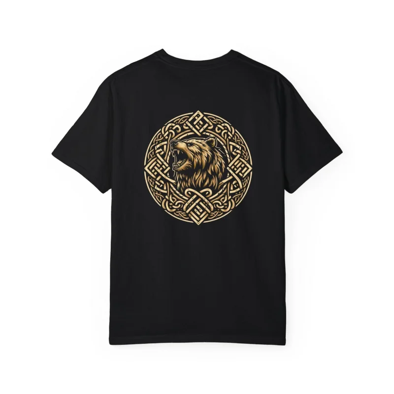 0413 Viking Berserker Bear Warrior Odin Runes Nordic Compass Gift T-Shirt Celtic Runes Norse Myths Graphic clothes All size tops