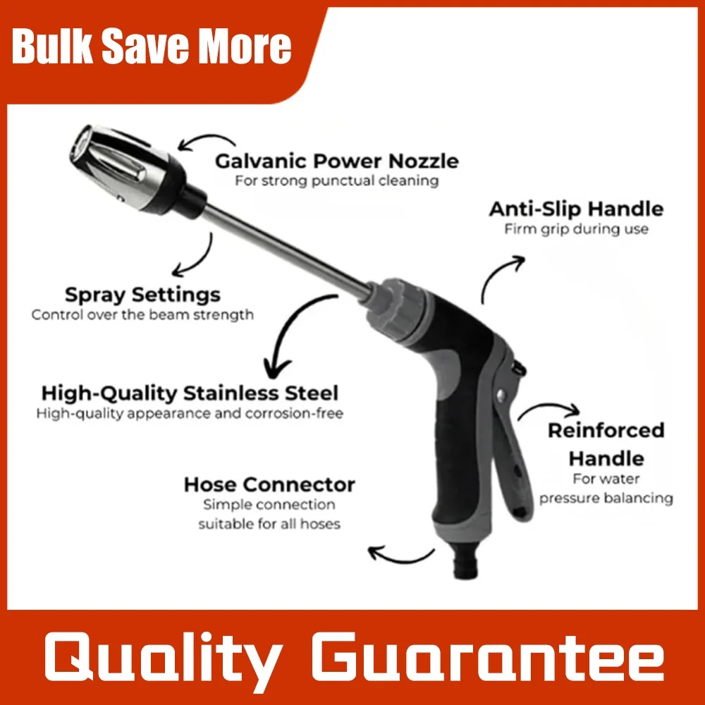 Handheld High  Washer W/ 360° Rotating Garden Hose  Power Washer Water Blitz  Washer for Car Cleaning