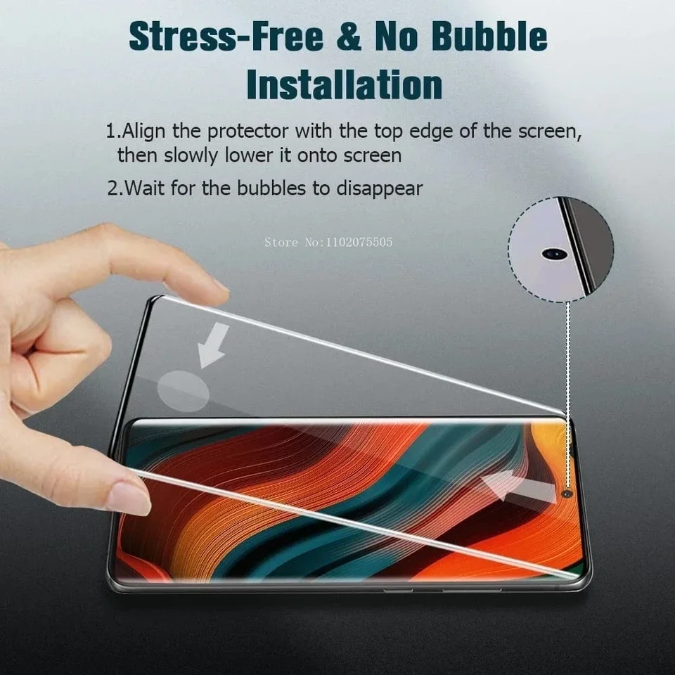 4 piezas de vidrio templado curvo para Samsung Galaxy S25 S24 S23 S22 S21 Ultra Plus S21 S20 S10 Note 20 10 S8 S9, protector de pantalla de vidrio 4