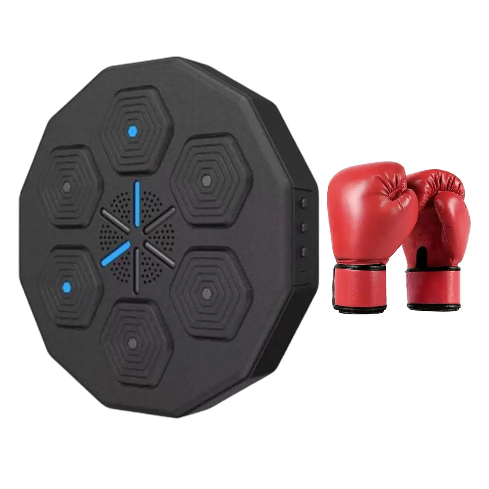 Interactive Music Boxing Machine with Gloves for Hand Eye Coordination Reaction Speed Training