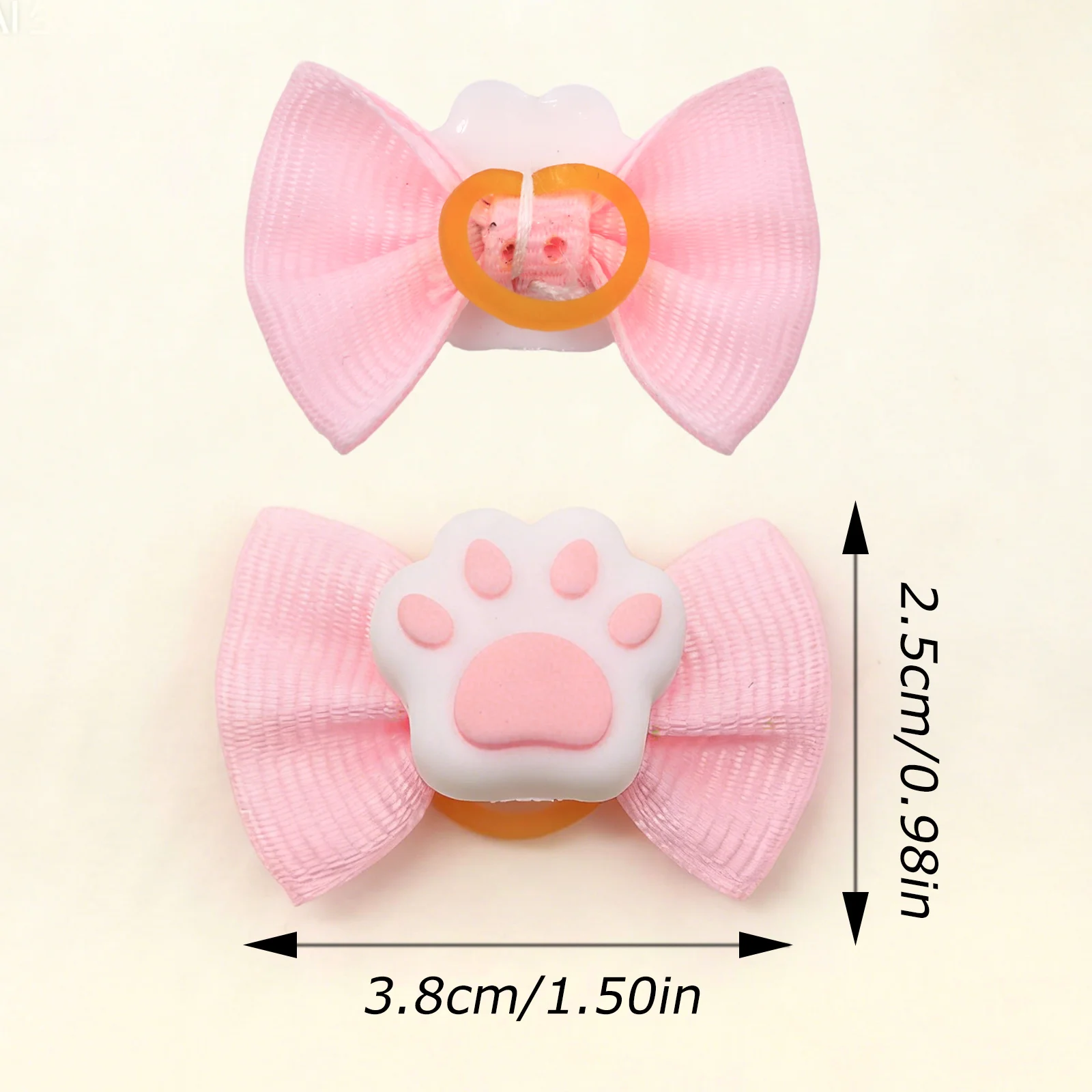 20PCS Fashion Cute  Dog Hair Bows Solid Paw Accessories Flower Love Start Small Dogs Puppy Bows Pet Hair Accessories For Dogs
