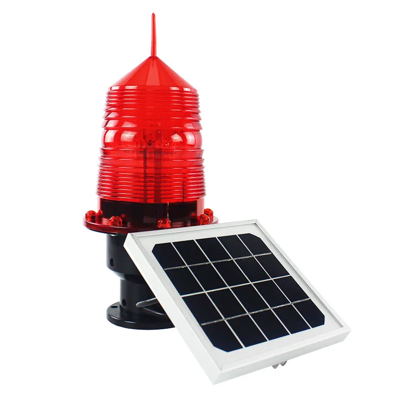 Solar LED Strobe Marine Buoy Lantern Photo Control Waterproof PC Beacon Flashing Warning Light For Ship Aircraft