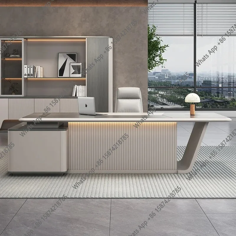 X O Boss's Desk Is Simple, Modern Table And Chair Combination, Advanced Sense, Large Class Desk, Single Presiden