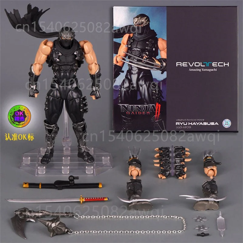 Bandai NECA Ninja Gaiden Falcon Dragon Ryu Hayabusa Acchion Figuur Revoltech Amazing Yamaguchi Ryu Hayabusa Ninja Gaiden Anime