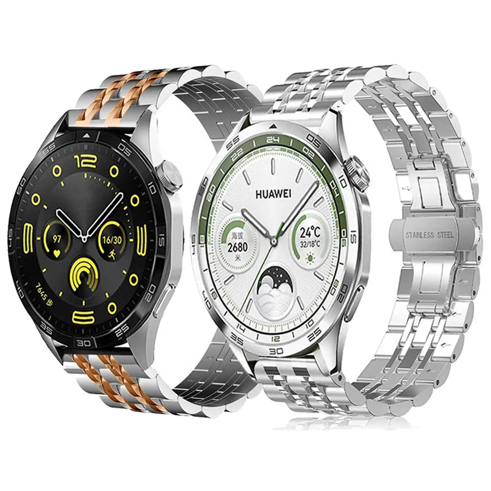 

Metal Strap For Huawei Watch GT 4 46mm Band Stainless steel Bracelet For Huawei watch GS 3/3i/Pro Watch GT 2/3 42mm Smart watch