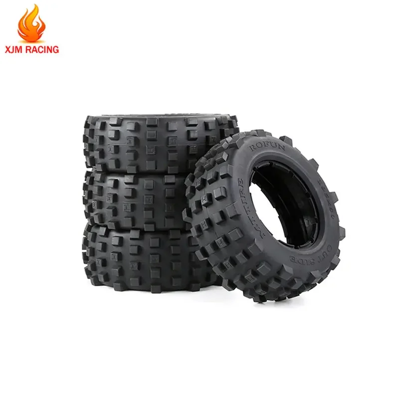 

Кожа шины переднего и заднего колеса Knobby, 4 шт./компл. для 1/5 HPI ROVAN BAJA KM ROFUN BAHA 5T 5SC 5FT LOSI DBXL TRUCK RC CAR PARTS