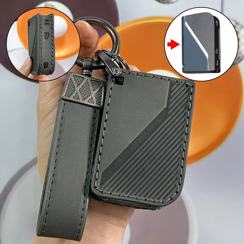Car Smart Key Case Cover Bag Shell Holder For LYNK CO 05 09 01 06 Auto Key Keychain Protector Accessories