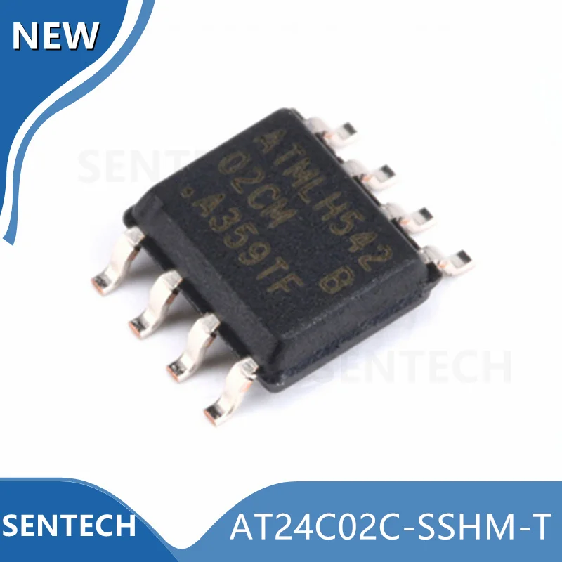 10PCS/LOT New original AT24C02C-SSHM-T patch SOP-8 EEPROM memory 2KBIT 1MHZ AT24C02C