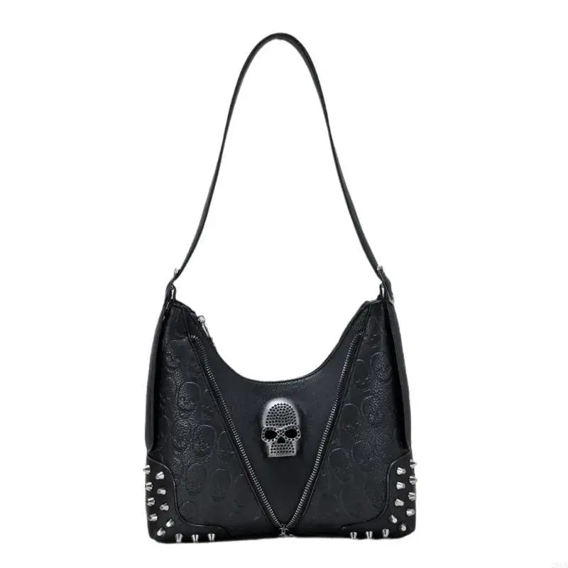 

2023 NEW Underarm Bag Versatile Fashion Bag Handbag Vintage Punk Shoulder Bags for Women Girl Large Capacity Armpit Bag 20CA