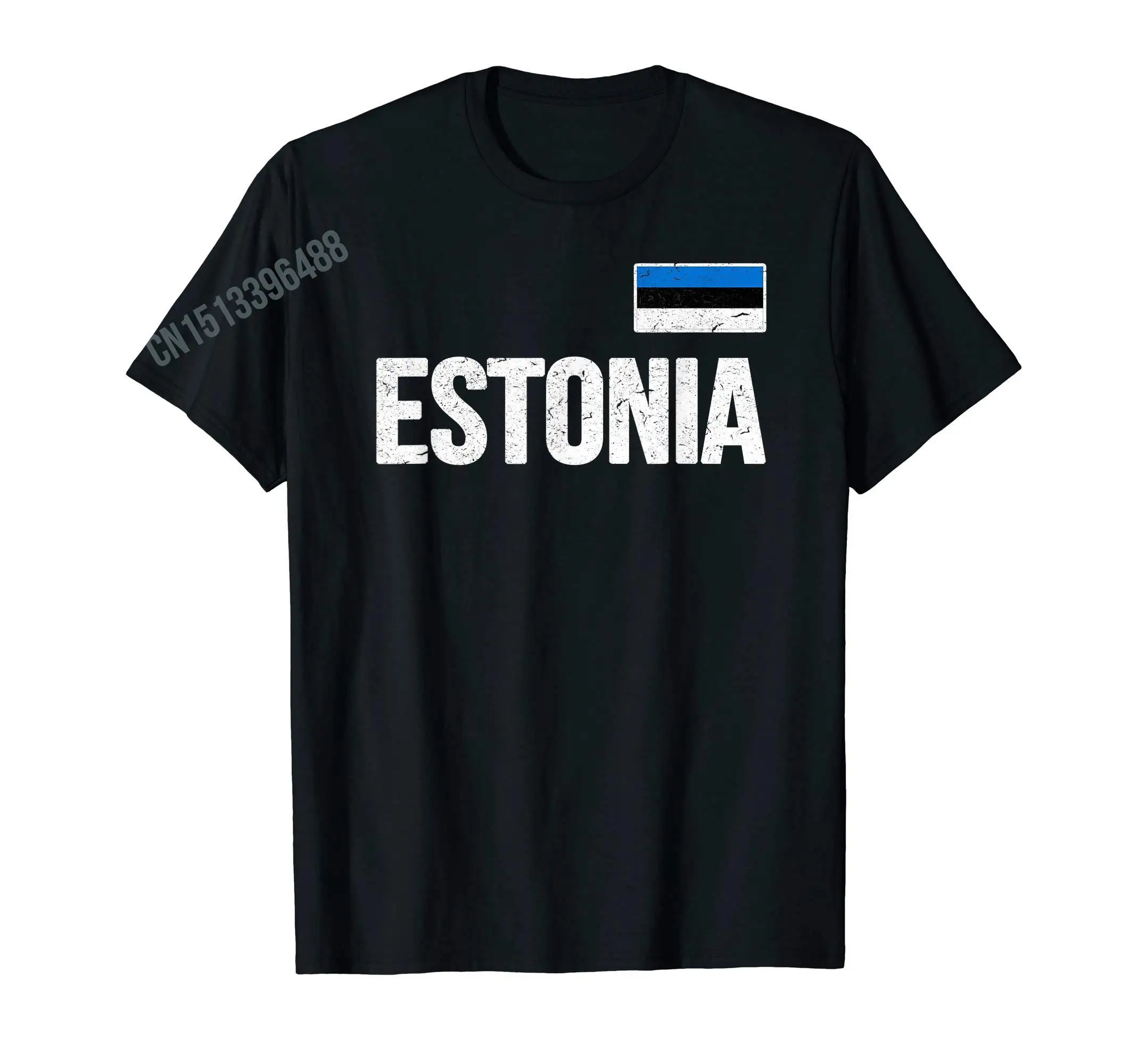 More Design Estonian Gift  Estonia Country Map Flag Premium T-Shirt For Men Women T Shirt Tops Cotton Tees