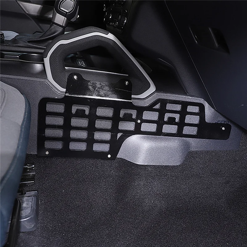 Center Console Molle Panel for 2021 2022 Ford Bronco Accessories Gear Shift Mount Panels Tools Holder Storage Rack