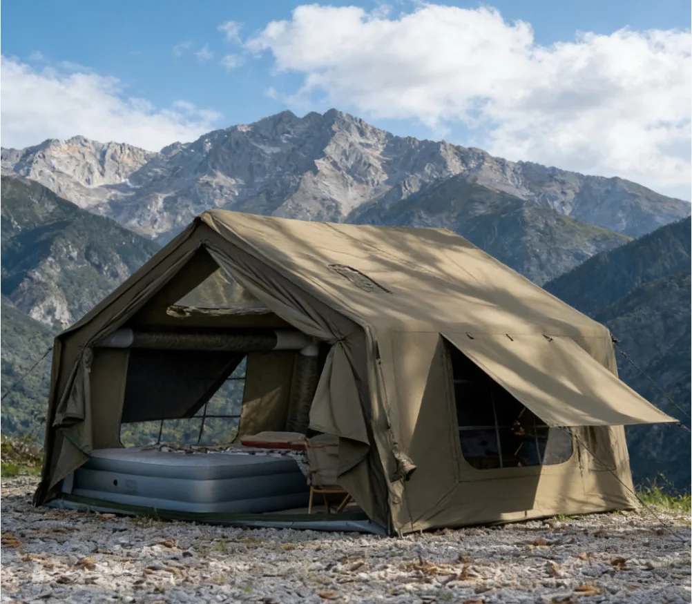 

Professional Fully Automatic Inflatable Tent Outdoor Camping Equipment Rainproof Waterproof Anti-Mosquito Overnight Camping Shel