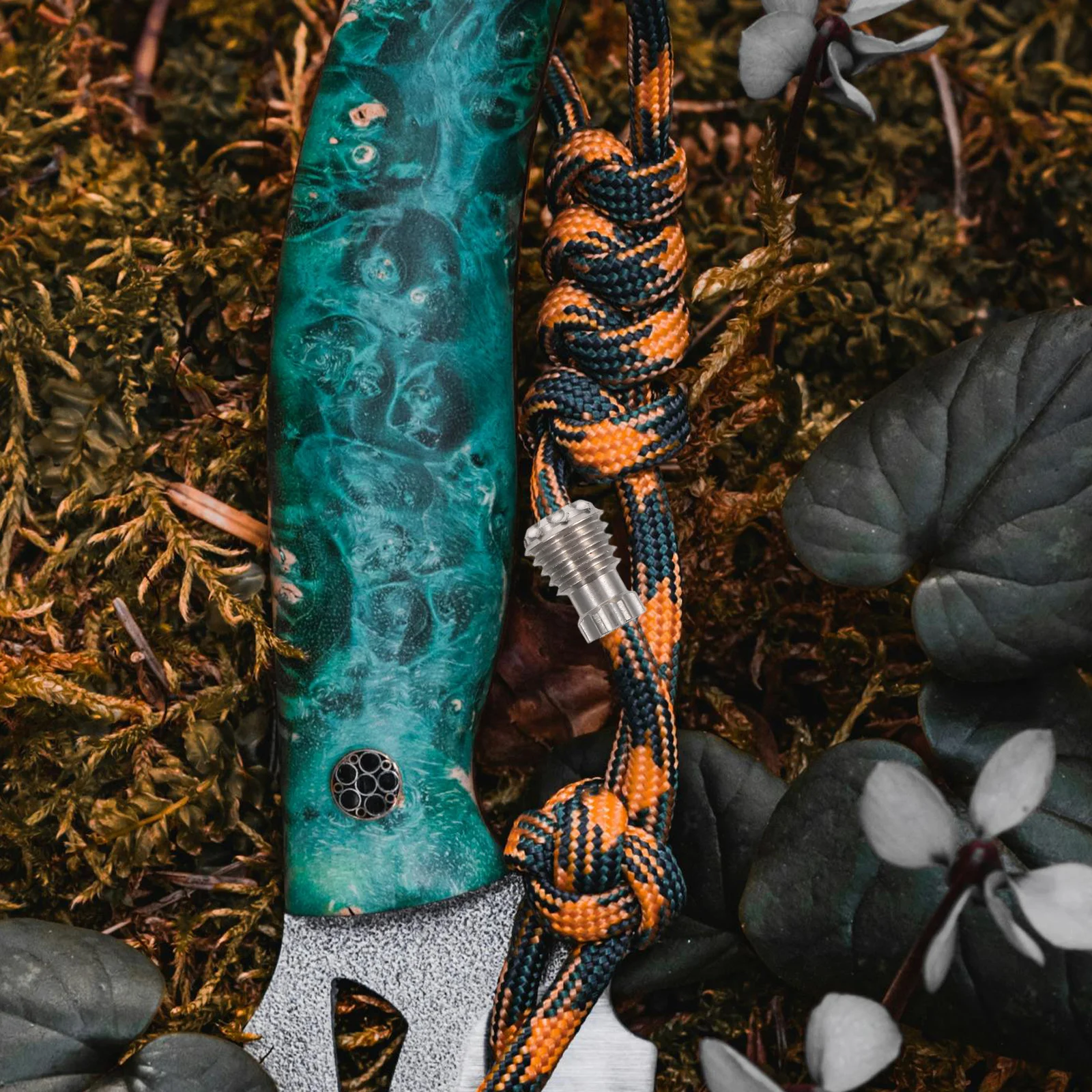 التيتانيوم قلادة الحبل حبة خفيفة الوزن المظلة الحبل حبة المفاتيح على ظهره والعتاد في الهواء الطلق التخييم الملحقات في الهواء الطلق