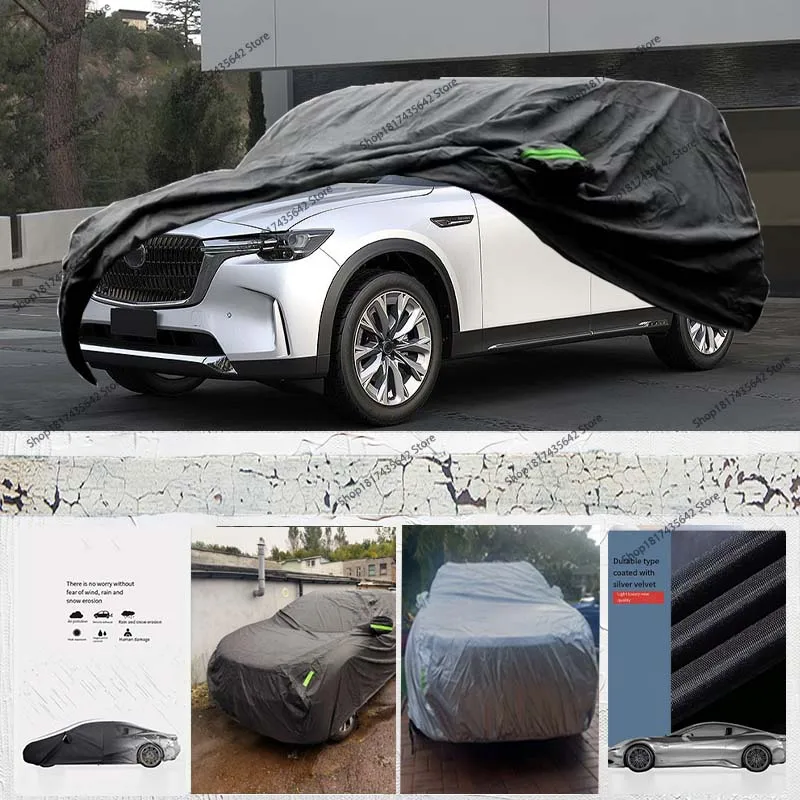 

Защитный полный для Mazda CX-90, уличный полный автомобильный чехол, всепогодный солнцезащитный козырек от дождя и снега, пылезащитный козырек