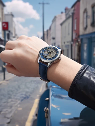 Imagen 2 del producto Reloj Automático LONGLUX, venta al por mayor, relojes de pulsera mecánicos, reloj de cuero hueco resistente al agua para hombre, regalo para hombre