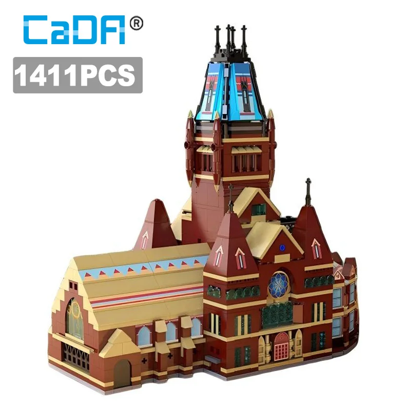 CADA Wereldberoemde architectuur Amerika Harvard University Business School Modelsets Bouwstenen DIY Speelgoed voor kinderen Geschenken