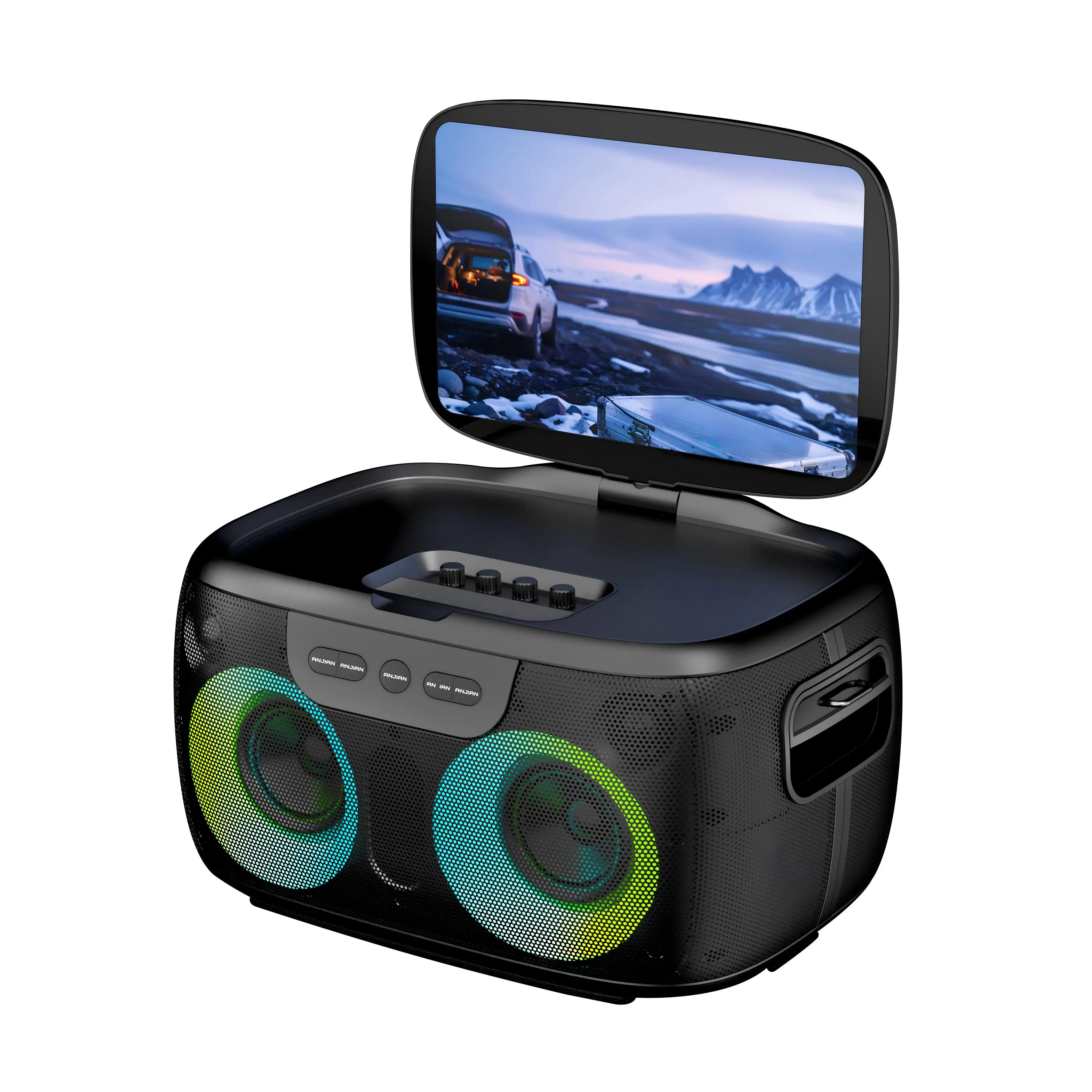 Patent Portable Speaker Smart Karaoke Audio Touch Screen Karaoke Machine System Display Wireless Karaoke Video Speaker