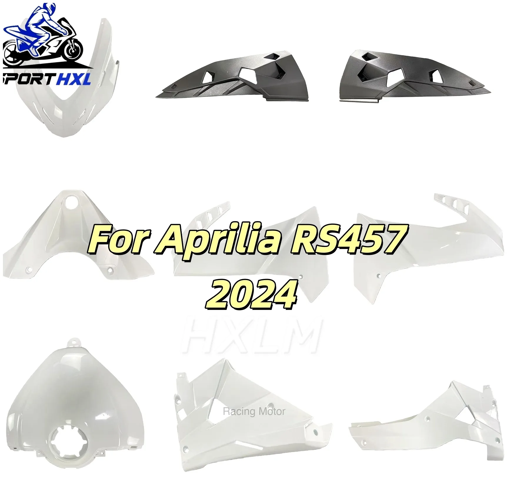 Motorcycle Headlight Cover Case Shell Upper Front Nose Cowl Panel Surround Fairing For Aprilia RS457 2024 | Racing Motor Store