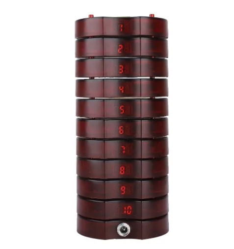New Arrival Wireless Restaurant Guest Table Vibrating Call Button Waiter Buzzer Service Calling System Coaster Pager