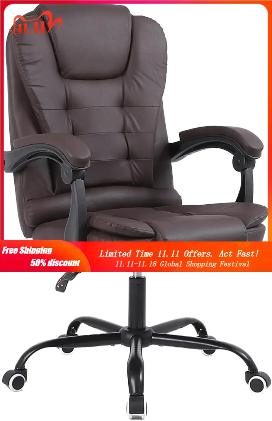 Bureaustoel Zware Uitvoerende Verstelbare Computerdraaistoel