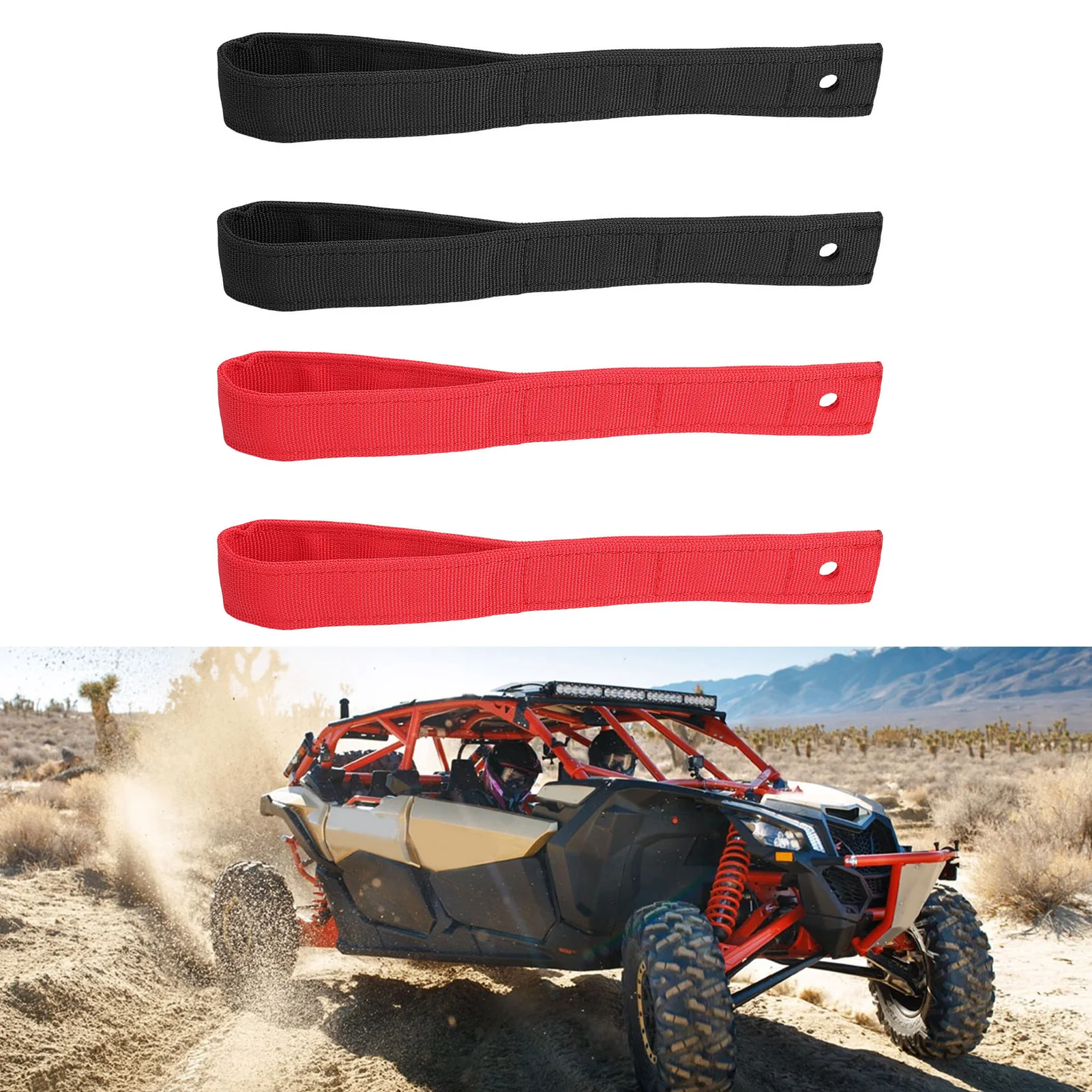 2 Pcs UTV Door Handle Pull Strap Belt Oxford Cloth Replacement For Maverick X3 X3 MAX All Models 2017-2025 UTV Accessories